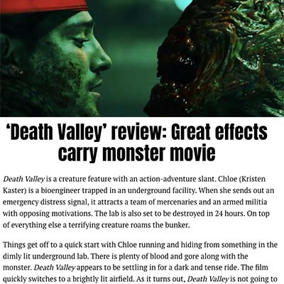 ‘Death Valley’ review: Great effects carry monster movie